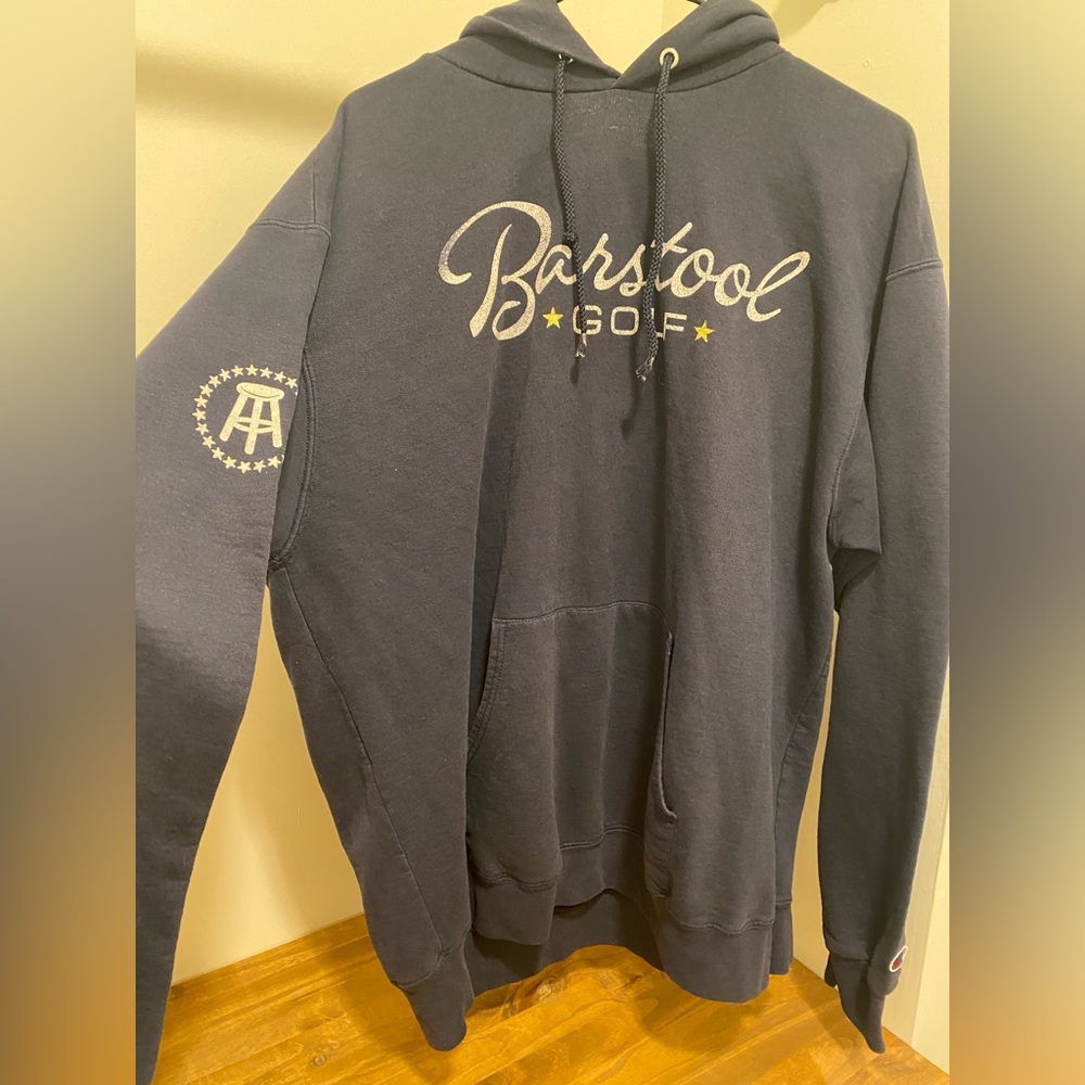 Barstool Golf - Men's Navy Hoodie